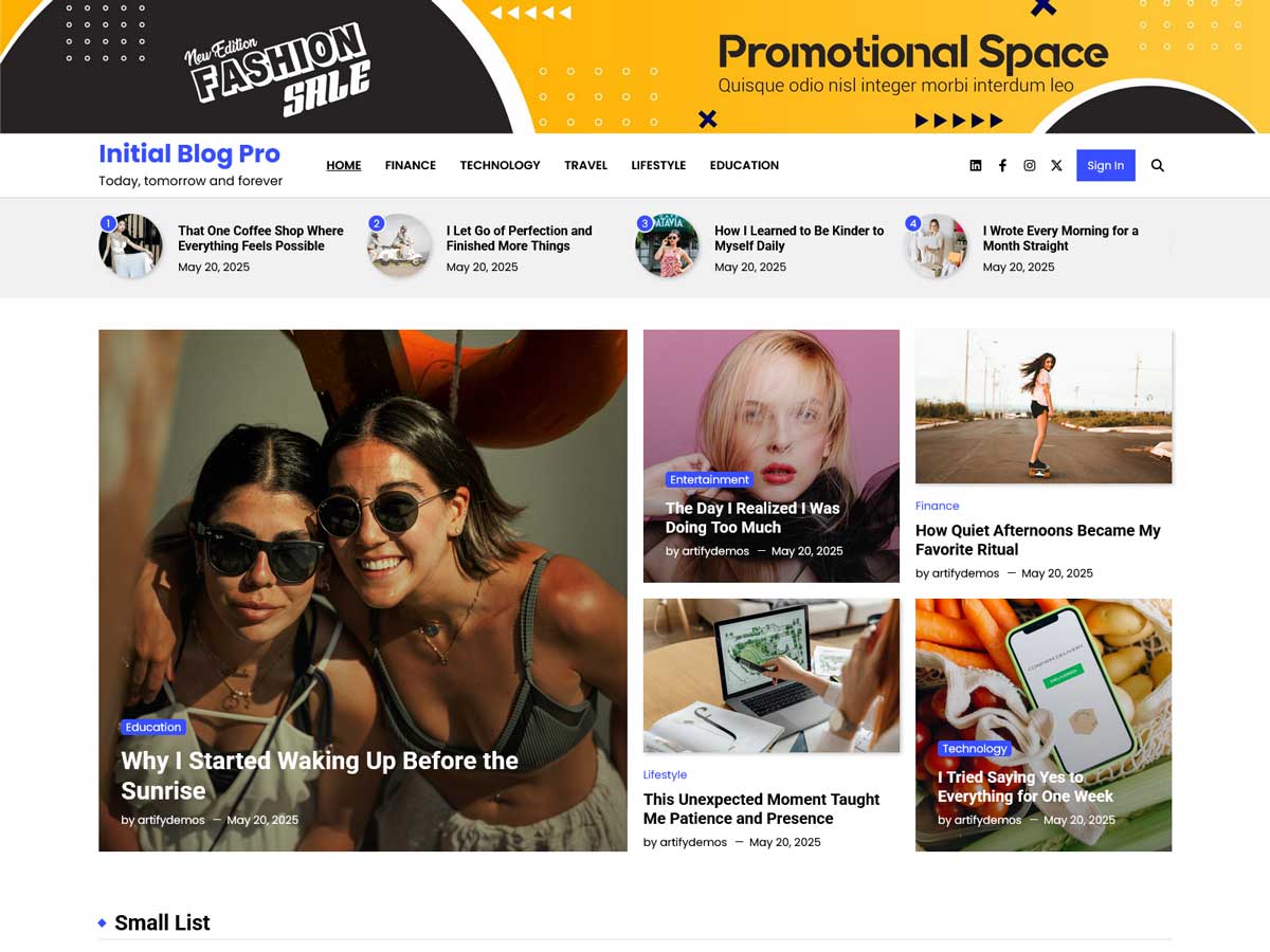 Initial Blog Pro